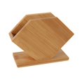 thumbnail image 3 of Caja de pañuelos de bambú, adornos, contenedor organizador, soporte de papel, soporte de almacenamiento de papel, bandeja de servilletas para cocina, en forma de BLESIY Caja de almacenamiento de servilletas, 3 of 8