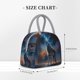 thumbnail image 2 of Disketp Lonely Night Sky Wolf Bolsa Térmica para Almuerzo, Lonchera con Abertura Amplia y Gran Capacidad, Organizador Reutilizable para Mujeres, Hombres y Adultos, 2 of 6