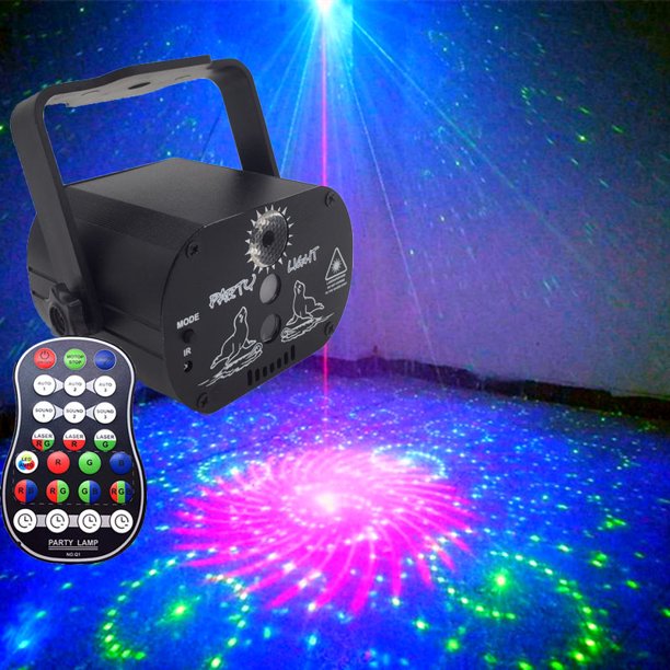 Mini luz láser 60 patrón USB estrella KTV Bar atmósfera luz hogar colorido Flash luz
