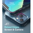 thumbnail image 5 of Ringke Fusion Matte Case Compatible with iPhone 13 mini, Translucent PC Back TPU Bumper Drop Protection Phone Cover - Clear, 5 of 9
