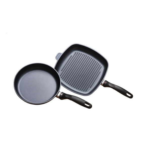 Swiss Diamond Induction 2 Piece Set: Fry Pan and Grill Pan