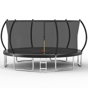 YC 16FT trampoline Pumpkin-Srandard- Black