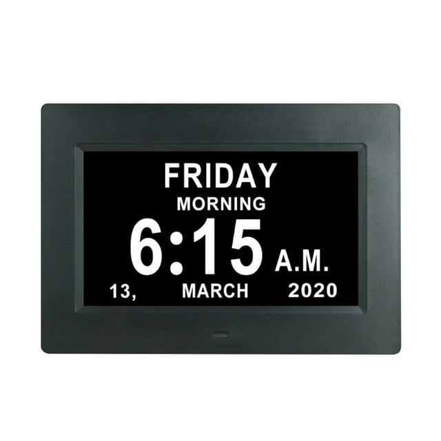 EIGTHTAILPicture Video Playback Electronic Photo Album 7 Inch Digital Electronic Photo Frame Gift For Family LCD Digital Photo Frame Black