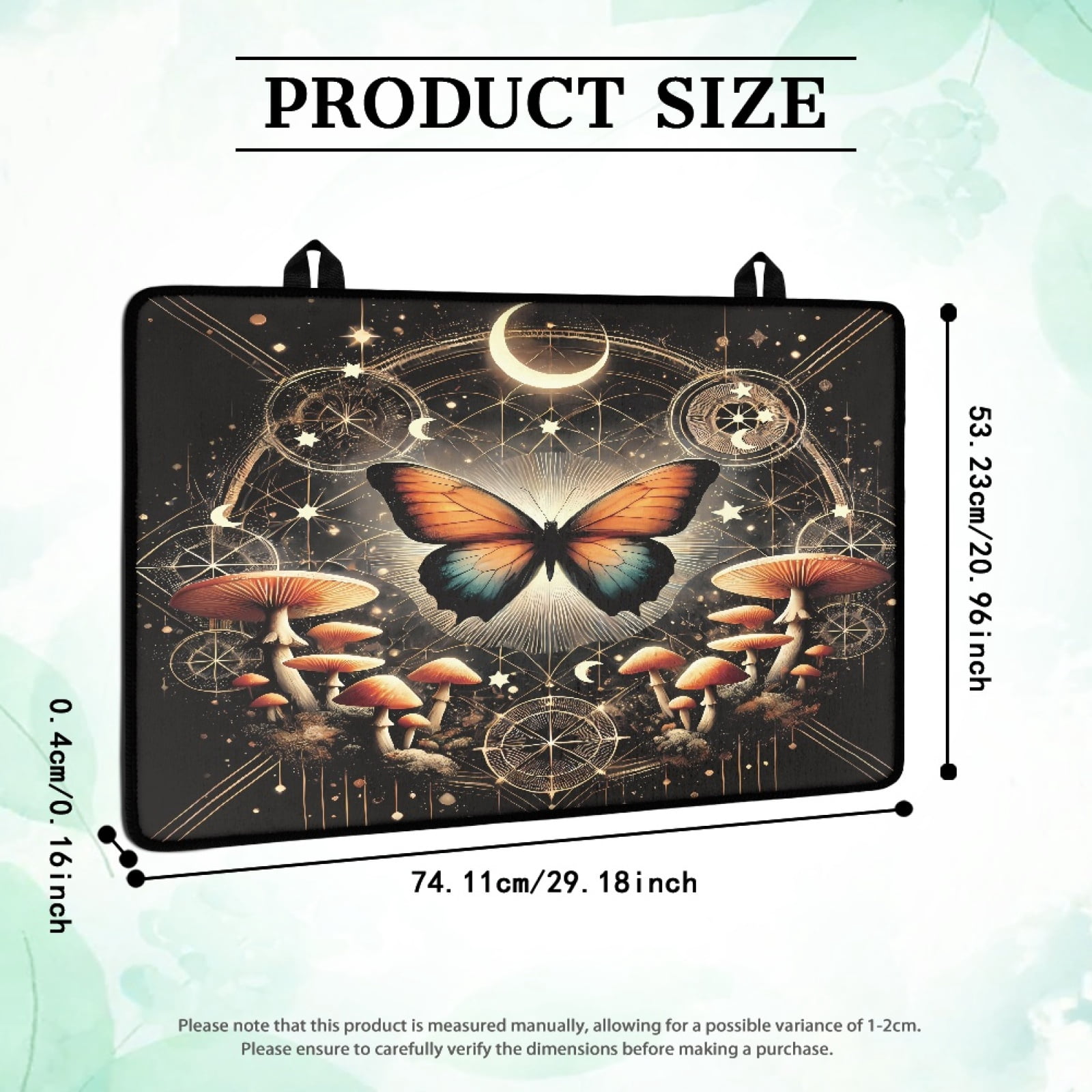 Renewold Electric Stove Top Cover for Stove Top, Induction Electric Stove Protector Non-slip Glass Cooktop Cover Range Cover Multipurpose Flat Top Stove Mat, Butterfly Mushroom Galaxy