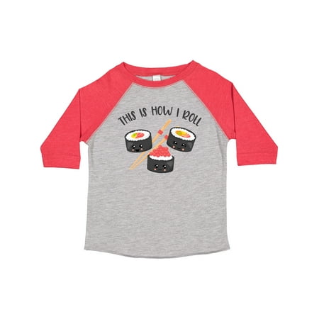 

Inktastic Kawaii How I Roll Sushi Gift Toddler Boy or Toddler Girl T-Shirt