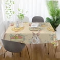 thumbnail image 5 of Coolnut Easter Bunny Egg Chick Rectangle Tablecloth Spill-Proof Polyester Table Cloth Table Cover for Kitchen Dining Picnic Holiday Party Decoration,54"x54", 5 of 7