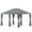 Grey#0, variant on Patio Umbrellas Outsunny 10' x 13' Patio Gazebo, Double Roof Outdoor Gazebo Canopy Shelter with Screen Decorate Corner Frame, for Garden, Lawn, Backyard and Deck, Gray,Market Umbrellas