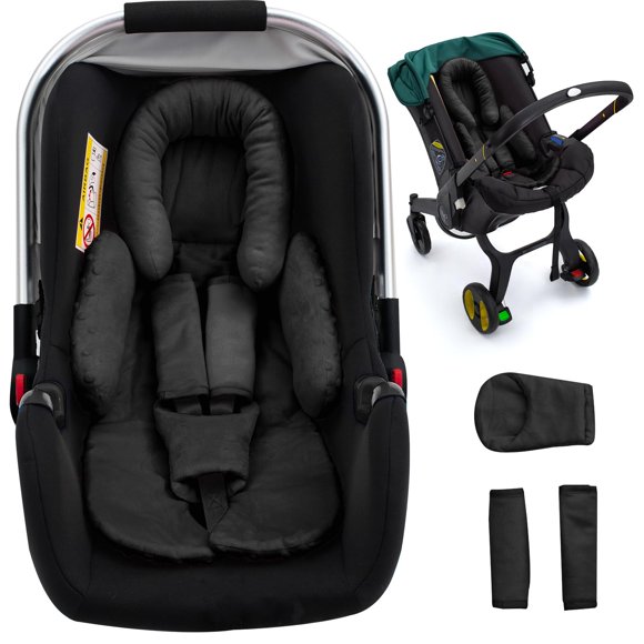 Soporte para cabeza de asiento de coche Kaseeous 2 en 1 reversible negro