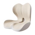 thumbnail image 3 of Cojín Antideslizante de Espuma Viscoelástica para El Respaldo Del Asiento Del Coche, Funda Extraíble, Cojín Ergonómico para Mayor Comodidad Al Sentars Gris oscuro, 3 of 8