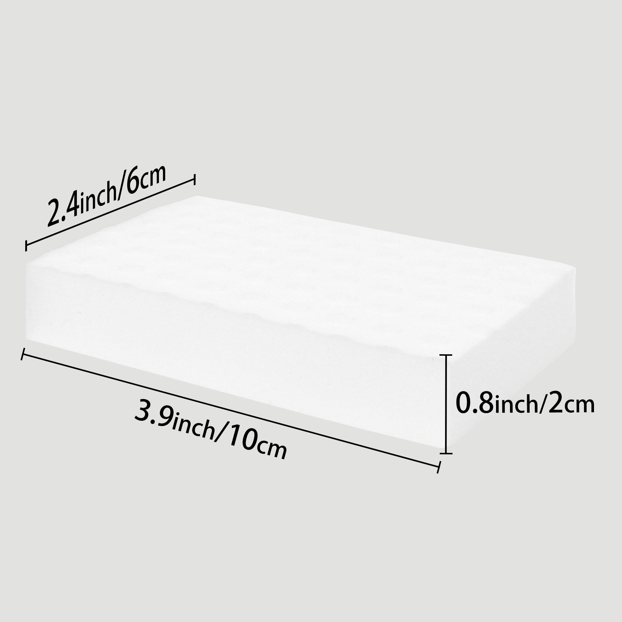 Unique Bargains Large Scratch Scrub Sponges Kitchen Sponges White 5 Pcs/3.9"x2.4"x0.8"
