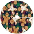 thumbnail image 1 of FMSHPON Holiday Gingerbread Xmas Christmas Tree Skirt Stand Mat for Holiday Party Decoration Indoor Outdoor 36 inches, 1 of 6