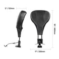 thumbnail image 4 of KFFKFF Adjustable Motorcycle Backrest Sissy Bar, Compatible with Touring Models 2009-2024, Street Glide, Road Glide, and Road King, Detachable Rider Backrest for Motorcycles, Black, 4 of 9