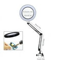 thumbnail image 3 of EIMELI 5X Magnifier Lens with Adjustable Swivel Arm Clamp Desk Light Magnifying Glass Desk Lamp with Clamp, 3 of 11