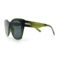 thumbnail image 6 of Womens Collasible Folding Oversized Cat Eye Plastic Sunglasses Green - Black, 6 of 8
