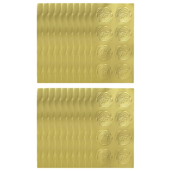 Amosfun Decorative Self-Adhesive Label Stickers for Household Packaging and Sealing, and Stylish