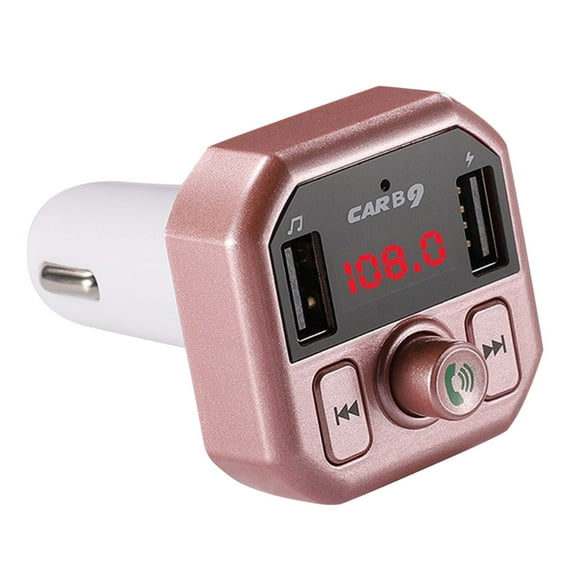 DPTALR Dual USB In-Car Adapter Wireless Bluetooth Kit QC3.1 Fast USB Charger Hands Free FM Bluetooth Transmitter