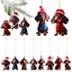 thumbnail image 1 of 10 figuras colgantes navideñas de perros salchicha para decorar el árbol de Navidad y el hogar., 1 of 7