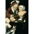 thumbnail image 2 of Cranach, Lucas 17x24 Black Modern Framed Museum Art Print Titled - A Procuress, 2 of 4