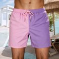 thumbnail image 2 of XFeng Men's 2 in 1 Swim Trunks, Print Board Shorts with Compression Liner, Quick Dry Beach Swim Shorts with Pockets, 2 of 9
