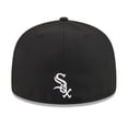 thumbnail image 4 of Men's New Era Black Chicago White Sox Game Day Overlap 59FIFTY Fitted Hat, 4 of 5