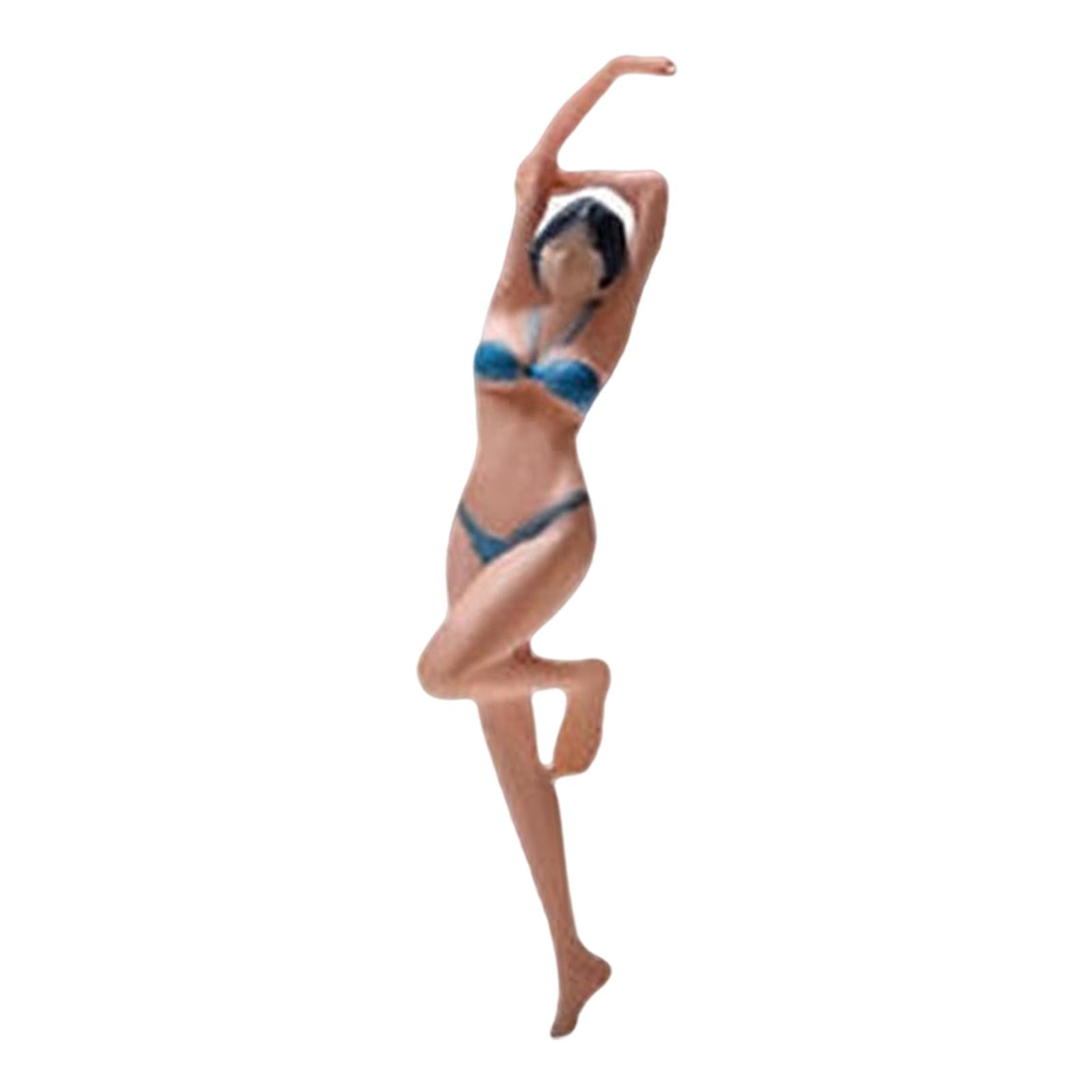LeeQinersw Beach Beauties in Bikini Female Figures Diecast Figurine Set for 1/64 Models