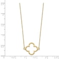 thumbnail image 3 of Primal Gold 14 Karat Yellow Gold Small necklace Quatrefoil Design Necklace, 3 of 3