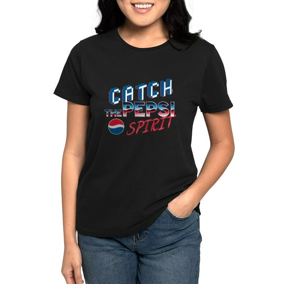 CafePress - Pepsi Flashback Spirit T Shirt - Women's Traditional Fit Dark T-Shirt
