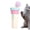 Blue, variant on Electric Cat Wand Toy, Interactive Automatic Retractable Cat Teaser with Pom-poms, String Launcher for Kittens and Cats, Enrichment Exercise Toys