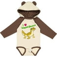 thumbnail image 3 of Inktastic I Love Leopard Geckos Boys or Girls Long Sleeve Baby Bodysuit, 3 of 5