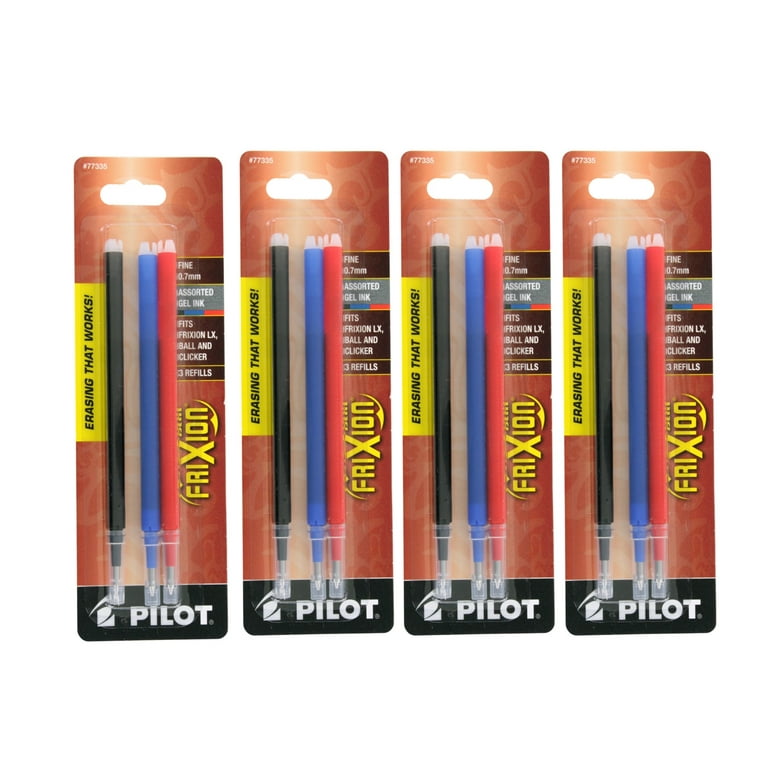 PILOT FriXion Clicker Erasable, Refillable & Retractable Gel Ink Pens, Fine  Point, Blue Ink, 4 Pens and 6 Refills