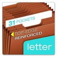 thumbnail image 2 of R217DHD Heavy-Duty Expanding Open Top File, 31 Pockets, 1/3 Tab, Letter, Brown, 2 of 6