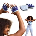 thumbnail image 4 of Popsugar Micro Fitness Gloves, Multi-Blue, Unisex, One-Size-Fits-Most, 4 of 10