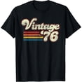 thumbnail image 2 of 100% Cotton Unisex Vintage 1976 Birthday T-Shirt, 2 of 5