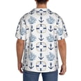 thumbnail image 7 of Goofa Sea Vacations Printed Men's Casual Short-sleeved Shirt,Lightweight Breathable Button-down,Summer Casual men's top,Versatile Fashion shirt-Large, 7 of 7
