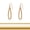 1.7" inch Teardrop - Gold, variant on Humble Chic Simulated Diamond Dangle Earrings for Women - Cubic Zirconia Crystal Long Dangling Earrings