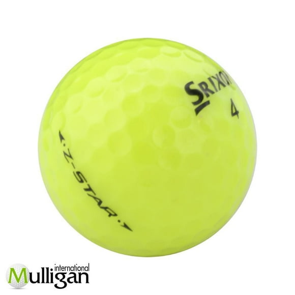 Mulligan - 48 Srixon Z-Star 4A Recycled Used Golf Balls, Yellow