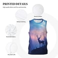 thumbnail image 3 of Naloa Night Sky Elk Basketball Jersey Reversible Men's Mesh Athletic Sports Shirts Training Practice S-4XLXX-Large, 3 of 6