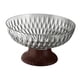 thumbnail image 3 of Frutero decorativo con pedestal para encimera de cocina y mesa de comedor. Gris transparente, 3 of 8