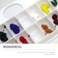 thumbnail image 4 of MIANGASTORE Empty Watercolor Pigment Box Clamshell Color Fixing Plate Paint Box with Lid, 4 of 8