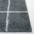 thumbnail image 3 of SAFAVIEH Norway Dusan Plaid Area Rug, Dark Grey/Light Grey, 5'3" x 7'6", 3 of 8