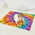 thumbnail image 2 of Colorful Rainbow Tie Dye Spiral Pattern Blanket,Comfortable Soft Flannel Throw Blanket,All Season,Warm Lightweight Blankets for Sofa Bed Couch Living Room Chair,30"x40", 2 of 4