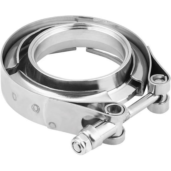 Band Clamp Flange, 2.0 Inch V Band Clamp Flange Kit for Turbo Exhaust Downpipes Stainless Steel(2inch)