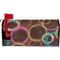 thumbnail image 5 of GZHJMY Abstract Colorful Circles Magnetic Mailbox Cover Large Size Mailbox Wraps MailWraps Post Letter Box Cover Garden Yard Oversized 25.5 x 21 inch Home Decor, 5 of 7