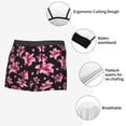 thumbnail image 3 of Yiaed Lilies Flowers Print Men's Soft Cotton Boxer Shorts Breathable Boxers Underwear Moisture-Wicking Underwear Stretch Boxer Briefs for Man-Medium, 3 of 5