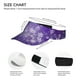thumbnail image 3 of Balery Snowfall Sky White Purple Gorra deportiva con visera ajustable para mujer y hombre (talla única), 3 of 7
