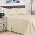 thumbnail image 2 of Superior 4-Piece Modern Ivory Egyptian Cotton Sheet Set, King, 2 of 8