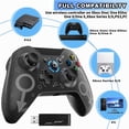 thumbnail image 3 of X-360 Wireless Controller PC Gamepad Joystick for X-box 360/360 Slim/PC Windows 8/10/11, Black, 3 of 8
