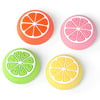 Tscope Cute Thumb Grip Caps for Nintendo Switch/Switch Lite Controller, Joy-con Joystick Lovely Fresh Fruit Lemon Soft Silicone Analog Cover for NS Accessories