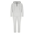 thumbnail image 5 of Wyobmus Sweatsuits for Men 2 Pieces Waffle Hoodies Tracksuit Jogging Suits Casual Solid Long Sleeve Hoodies With Weatpant White, 5 of 5