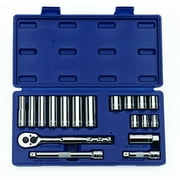 Snap-On Industrial Brands 50664 Williams Socket and Drive Tool Set,3/8" D,18pcs.